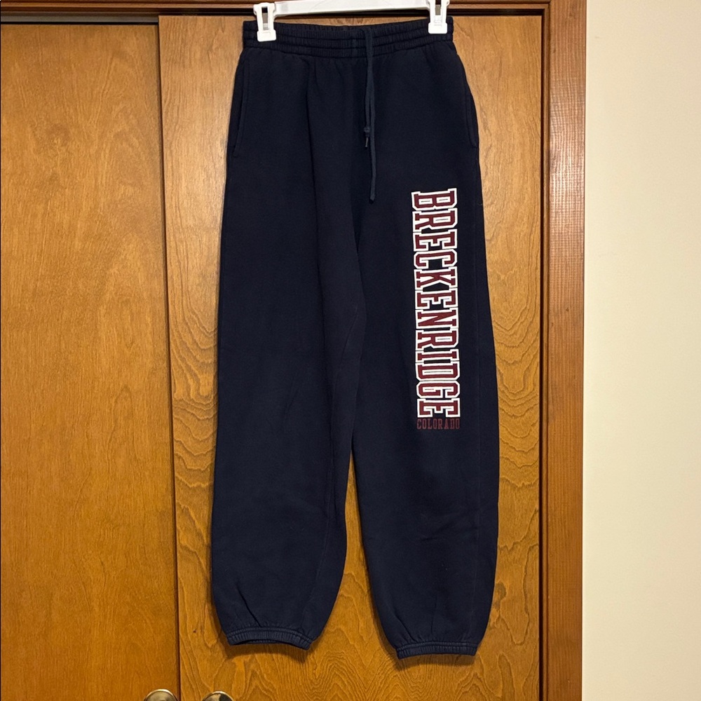 Breckenridge Colorado Navy Sweatpants